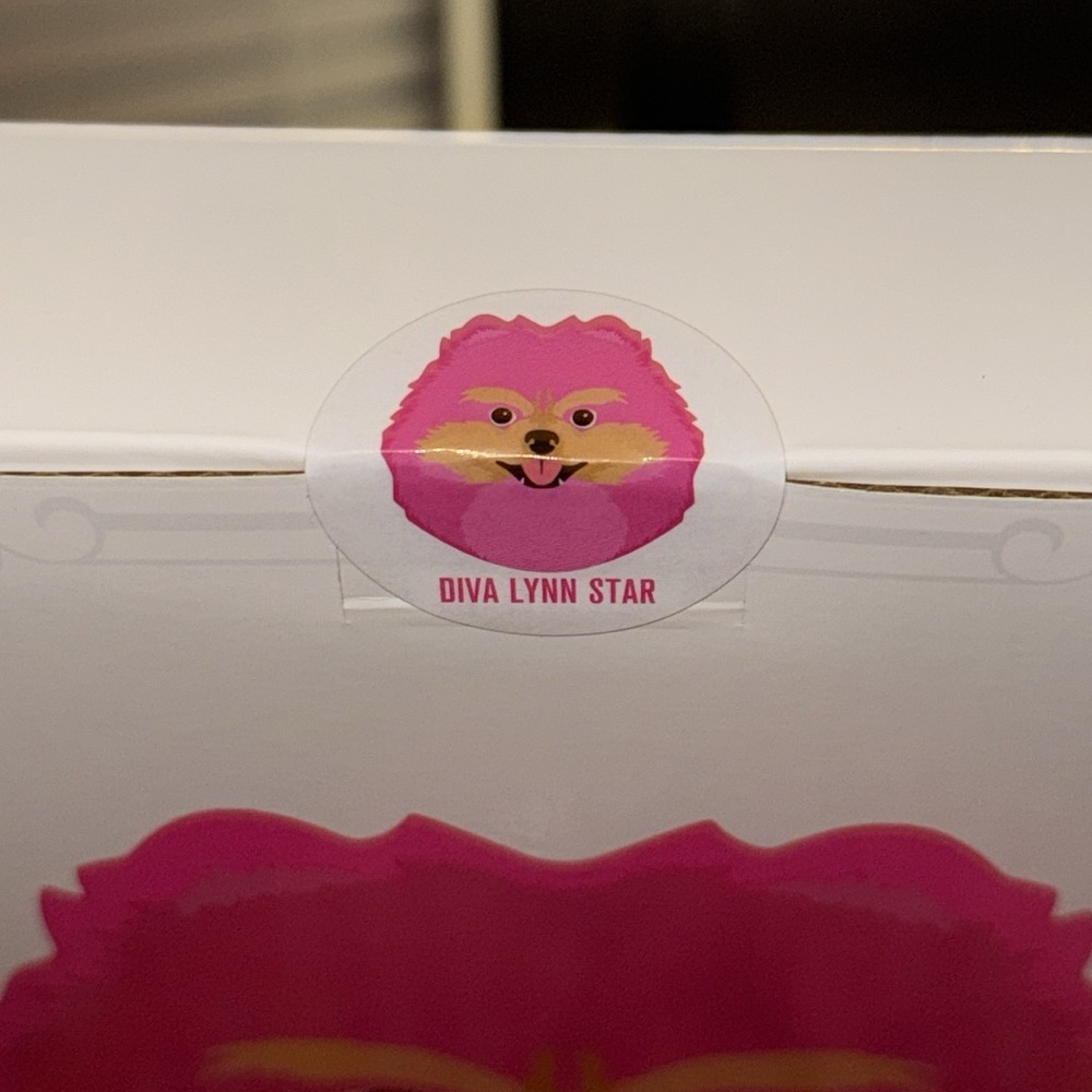 JEFFREE STAR Diva Hand Mirror Pink Pomeranian Dog - Picture 2 of 3